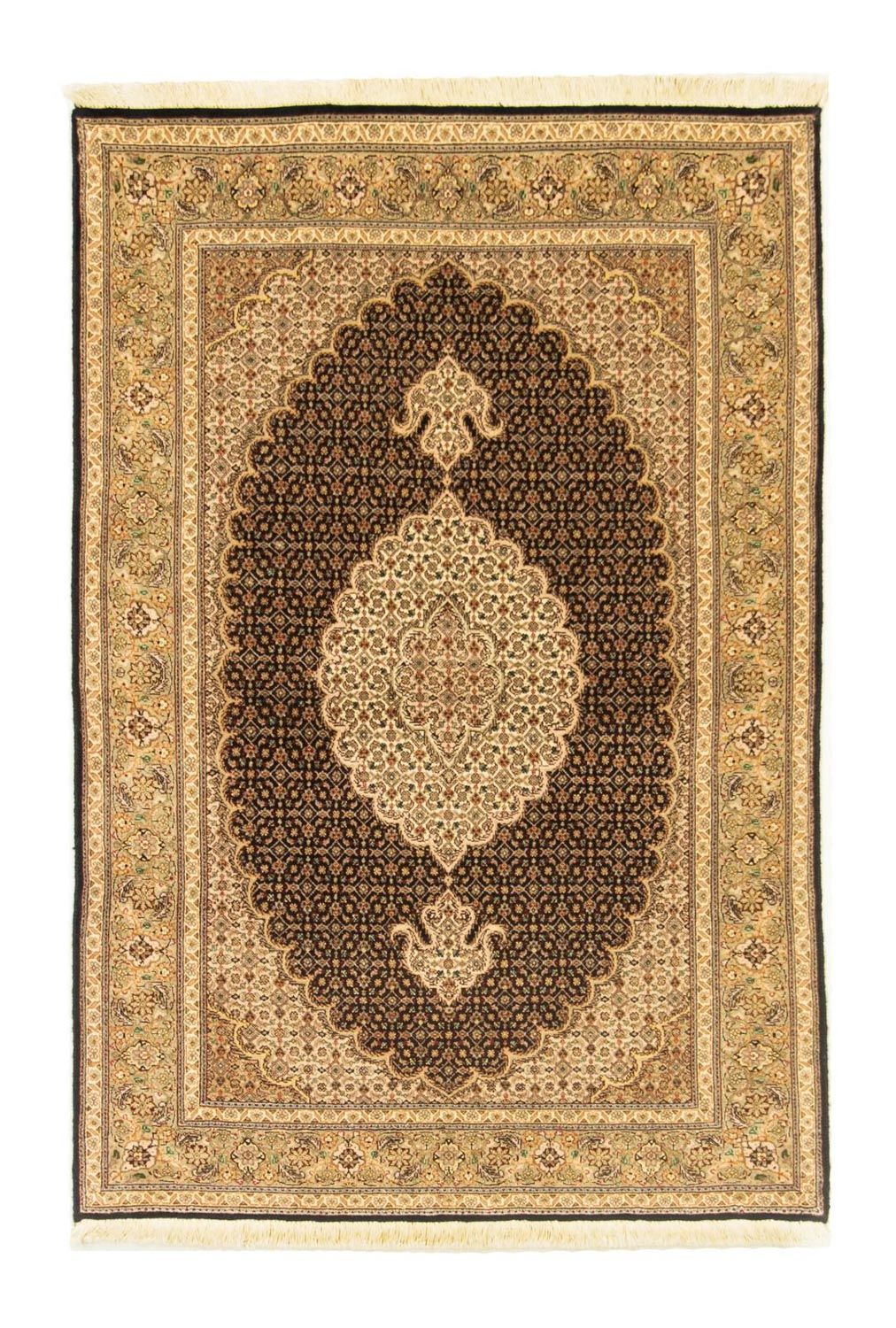Alfombra Persa - Tabriz - Real - 156 x 102 cm - negro