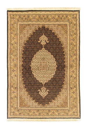 Alfombra Persa - Tabriz - Real - 156 x 102 cm - negro