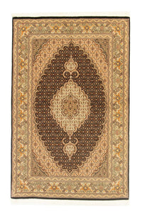 Alfombra Persa - Tabriz - Real - 156 x 100 cm - negro