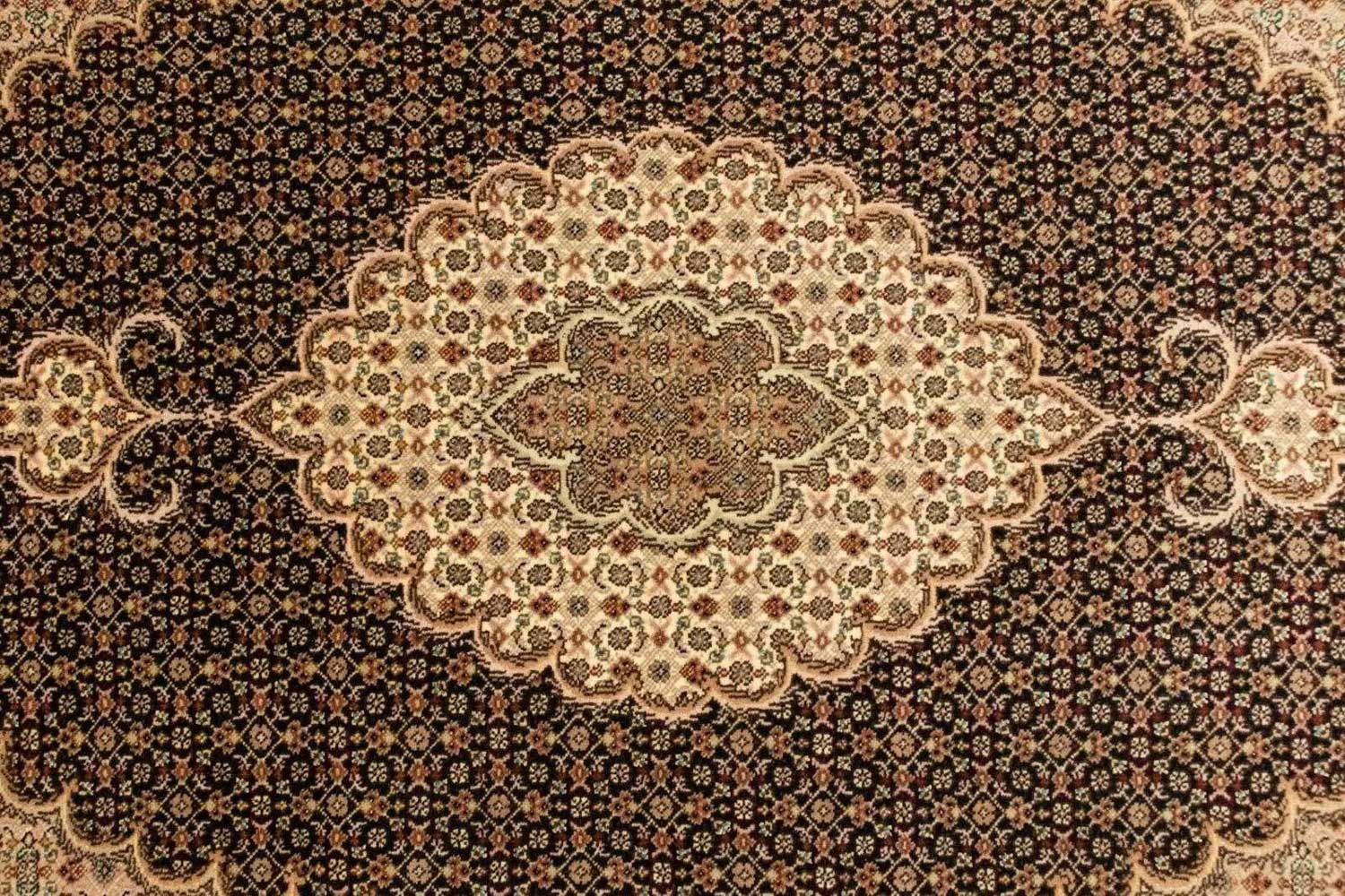 Alfombra Persa - Tabriz - Real - 152 x 100 cm - negro