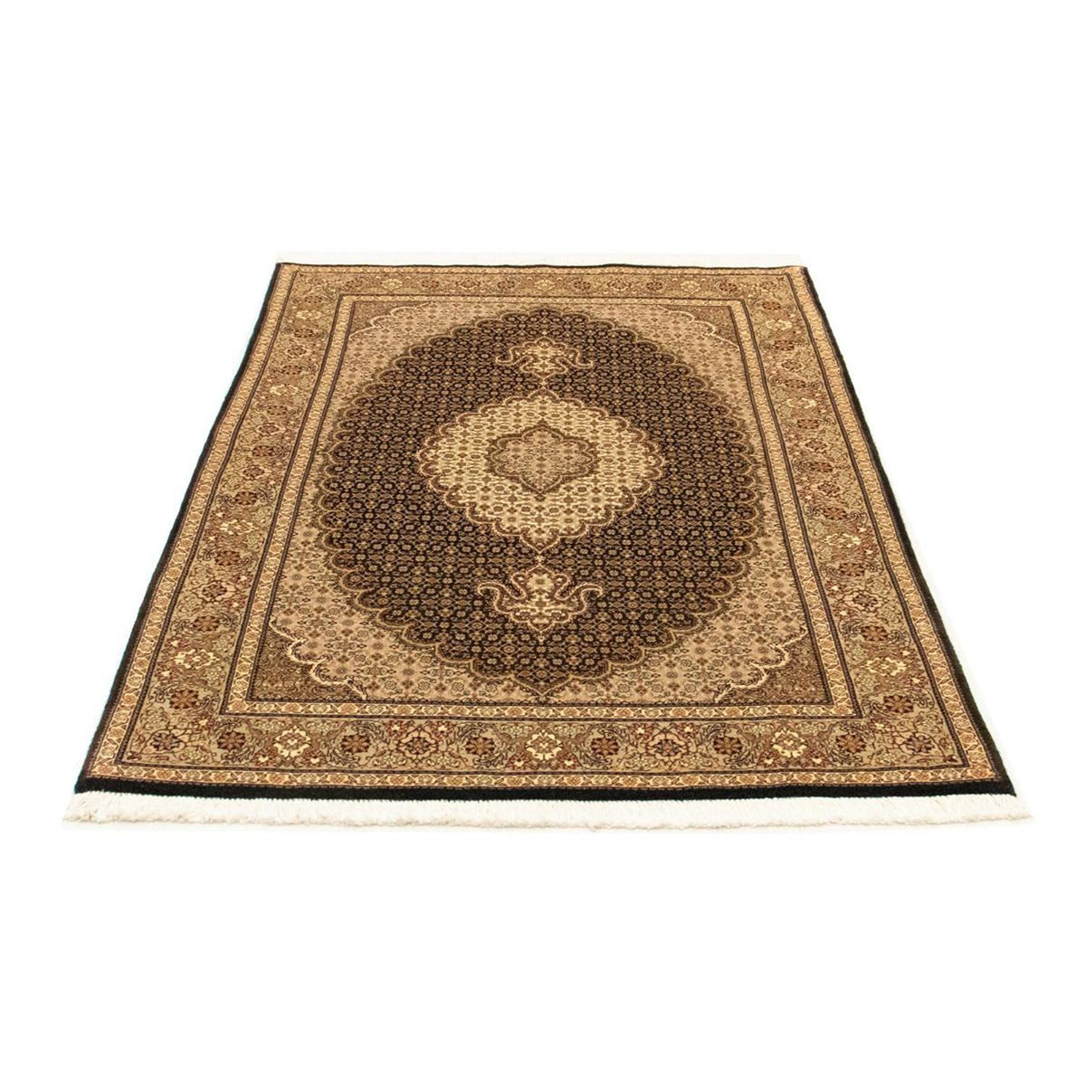 Alfombra Persa - Tabriz - Real - 157 x 102 cm - negro