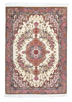 Alfombra Persa - Tabriz - Real - 83 x 56 cm - beige