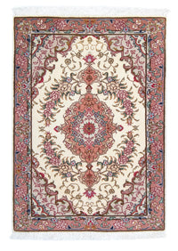 Alfombra Persa - Tabriz - Real - 83 x 56 cm - beige