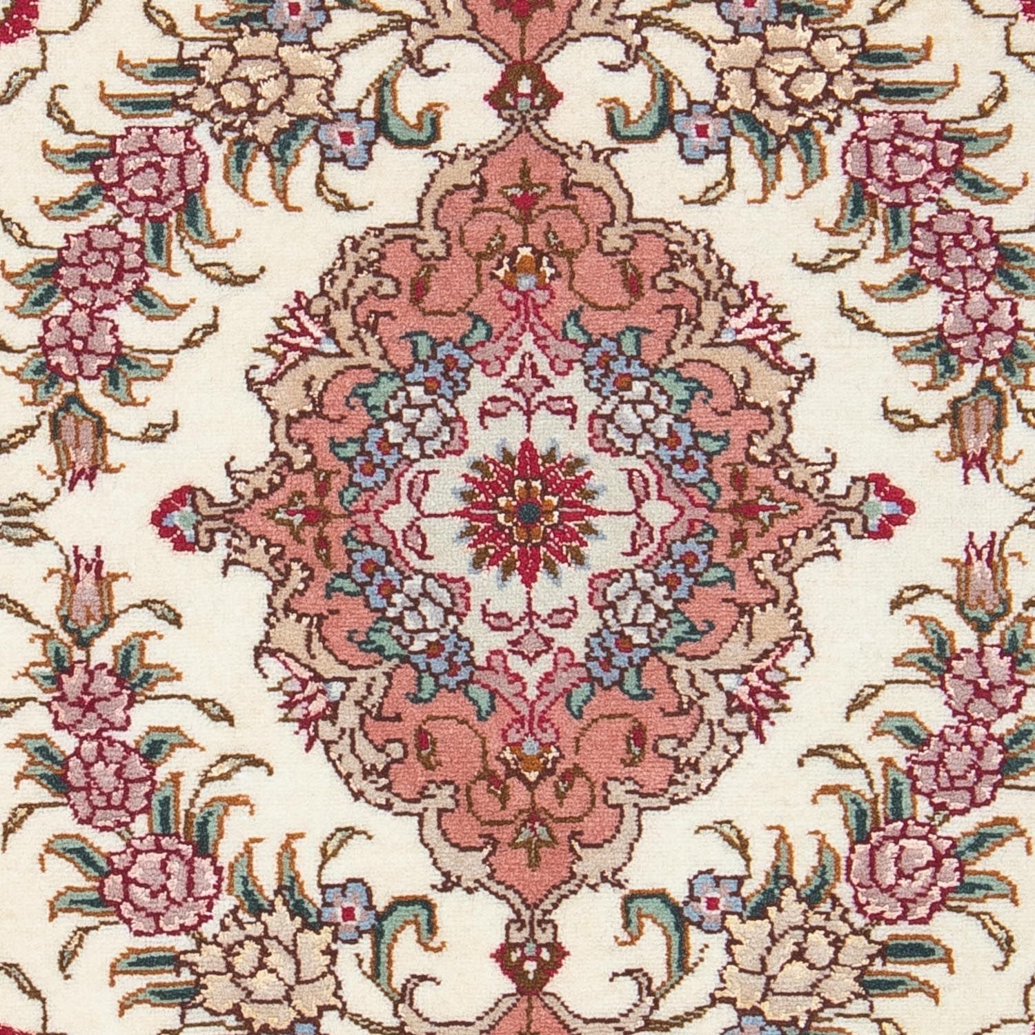 Alfombra Persa - Tabriz - Real - 83 x 56 cm - beige