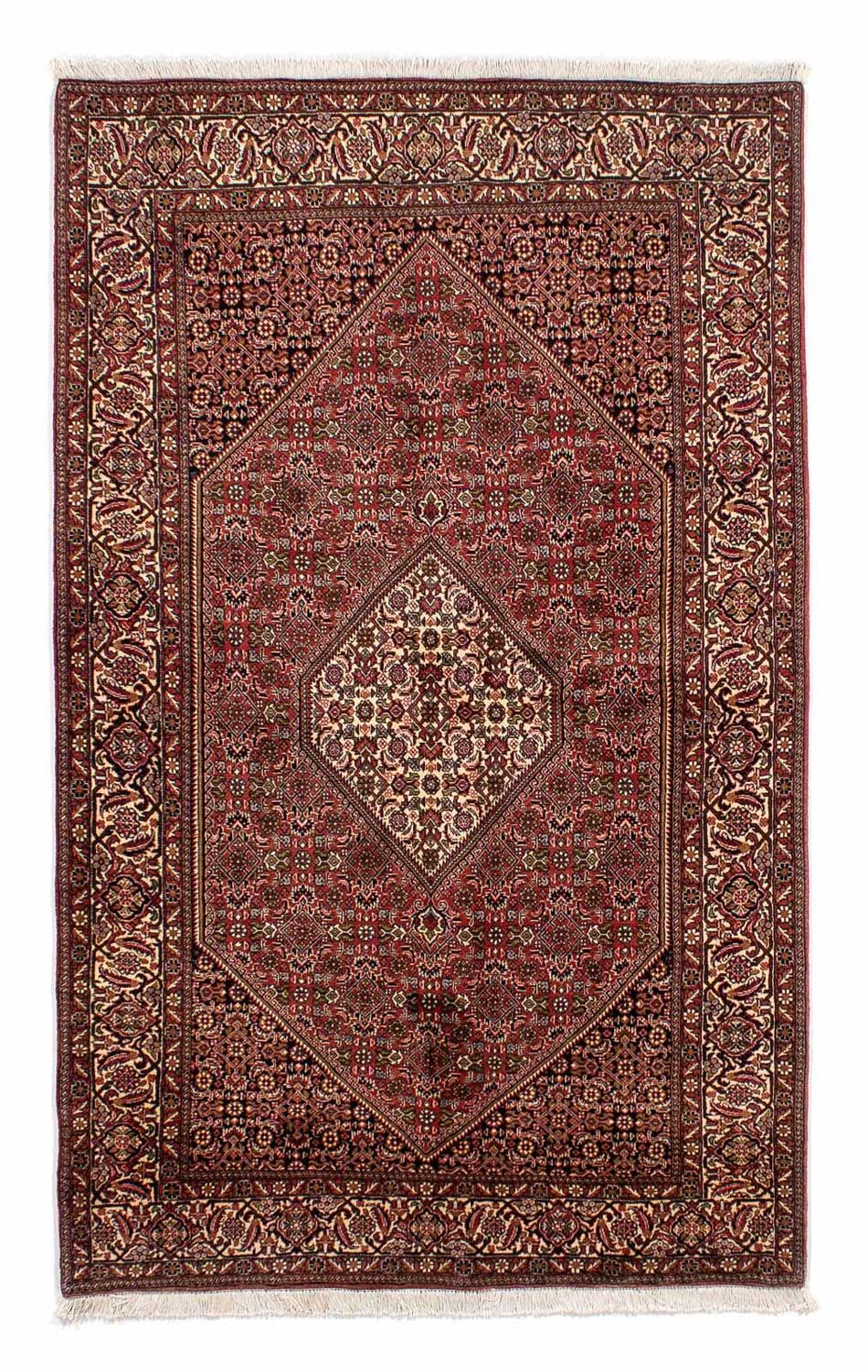 Alfombra persa - Bidjar - 235 x 140 cm - rojo claro