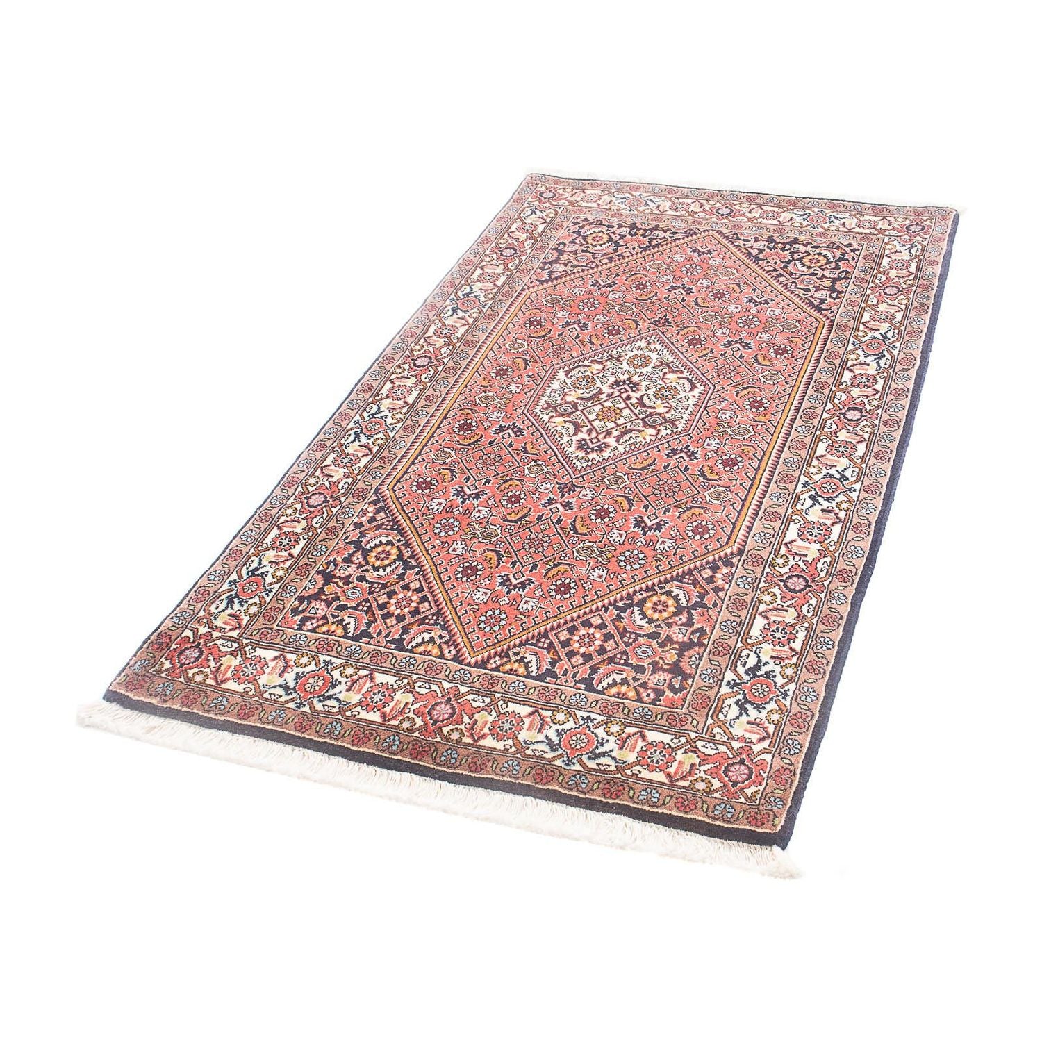 Alfombra persa - Bidjar - 150 x 81 cm - rojo claro