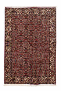 Alfombra persa - Bidjar - 205 x 141 cm - rojo oscuro