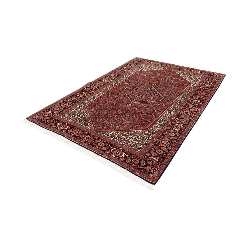 Alfombra persa - Bidjar - 198 x 136 cm - rojo oscuro