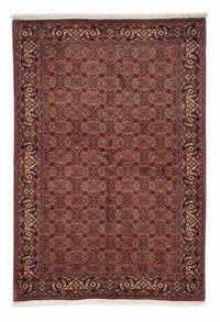 Alfombra persa - Bidjar - 246 x 170 cm - rojo oscuro