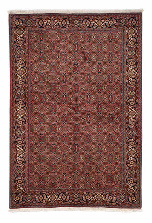 Alfombra persa - Bidjar - 246 x 170 cm - rojo oscuro