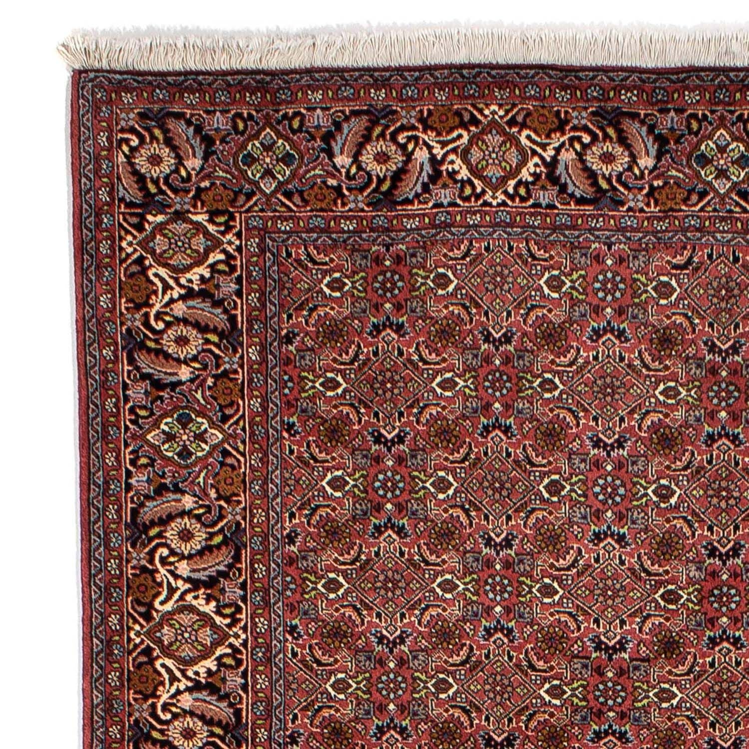 Alfombra persa - Bidjar - 246 x 170 cm - rojo oscuro