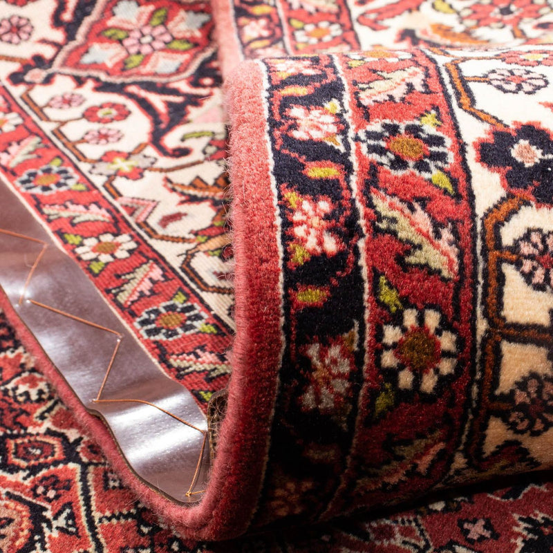 Alfombra persa - Bidjar - 297 x 197 cm - rojo oscuro