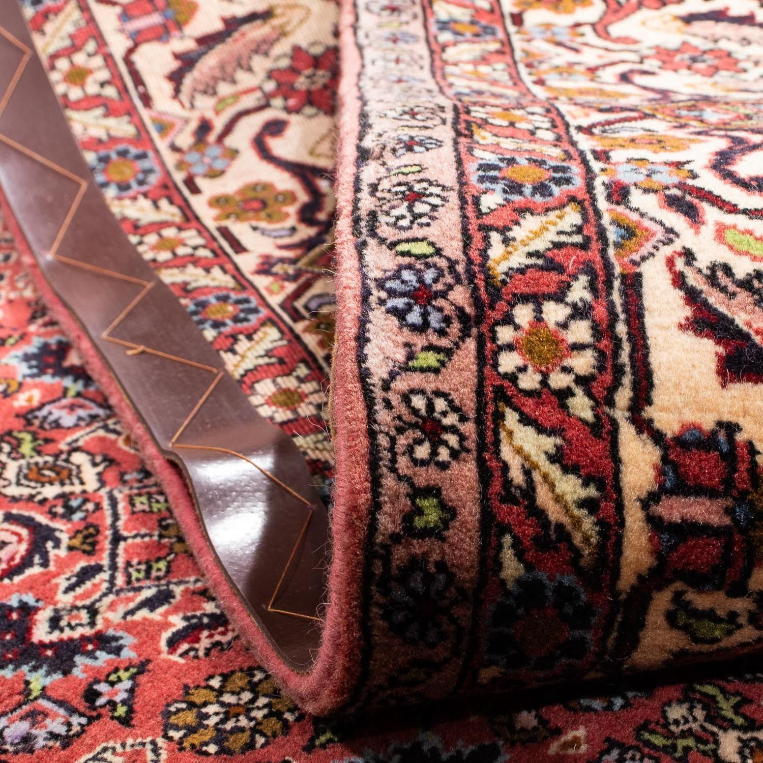 Alfombra persa - Bidjar - 288 x 202 cm - marrón