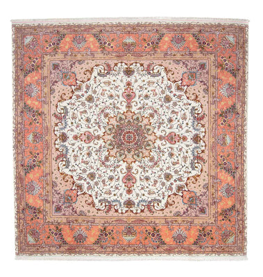 Alfombra Persa - Tabriz - Real cuadrado  - 300 x 298 cm - beige
