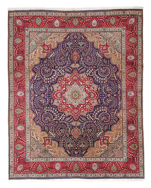 Alfombra Persa - Tabriz - Real - 374 x 296 cm - azul