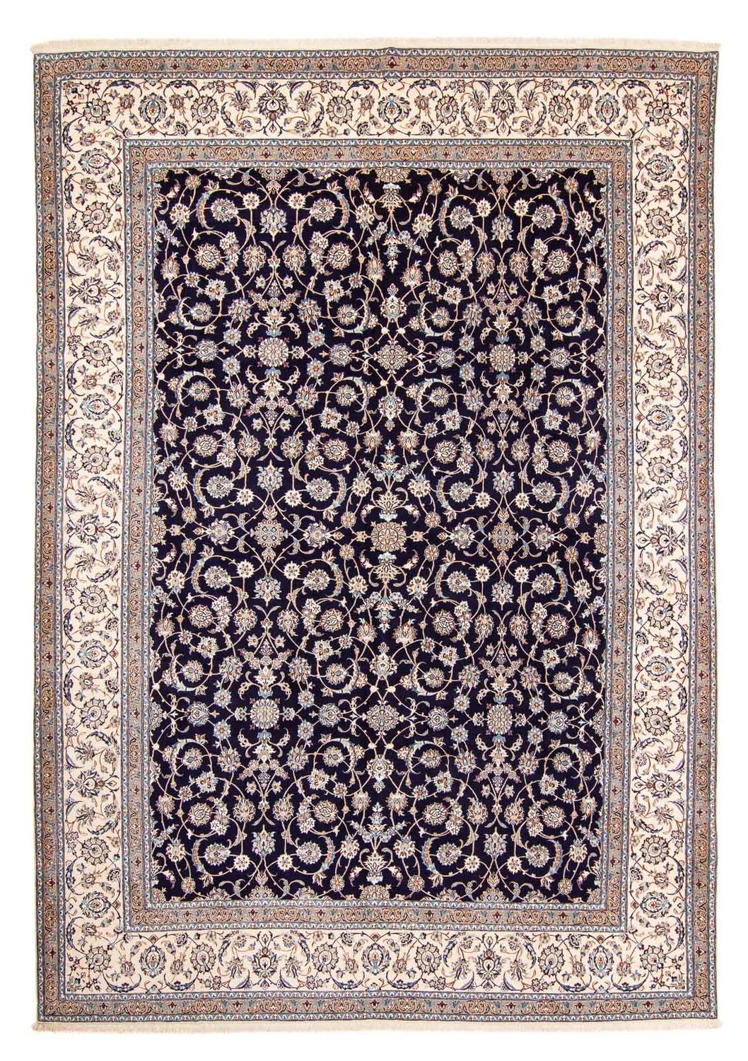 Alfombra Persa - Nain - Prima - 430 x 310 cm - azul oscuro