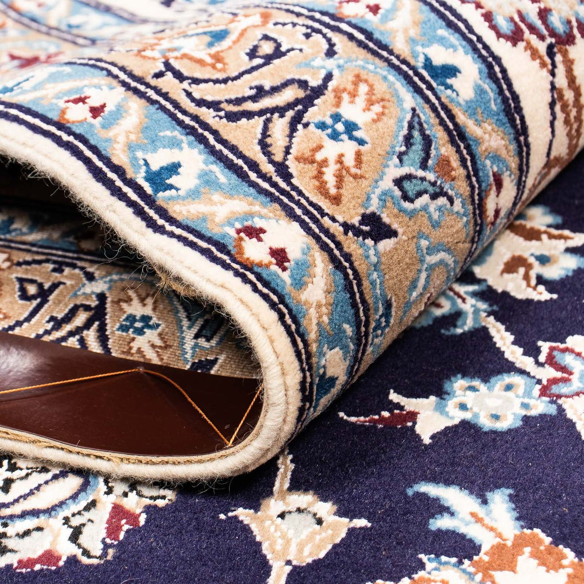 Alfombra Persa - Nain - Prima - 430 x 310 cm - azul oscuro