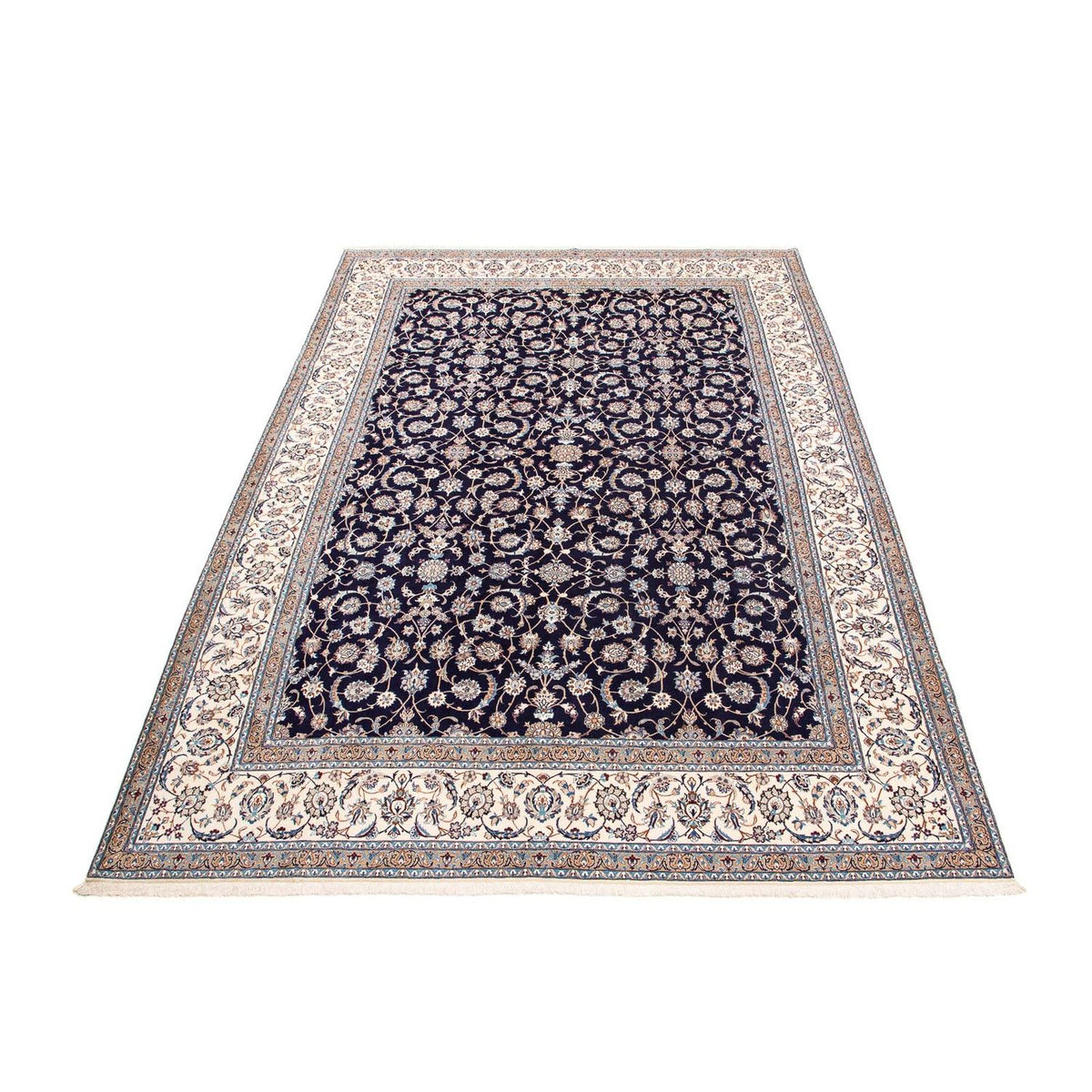 Alfombra Persa - Nain - Prima - 430 x 310 cm - azul oscuro