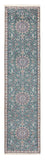 Alfombra de pasillo Alfombra Persa - Nain - Real - 394 x 88 cm - azul claro