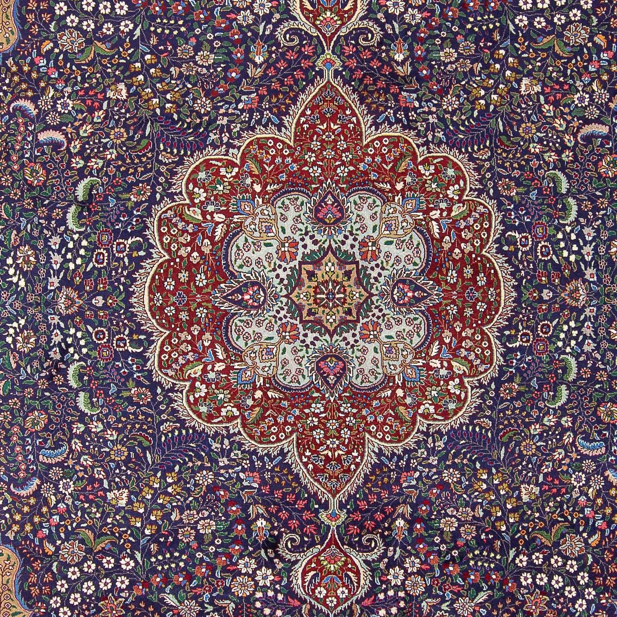 Alfombra Persa - Tabriz - Real - 391 x 300 cm - azul