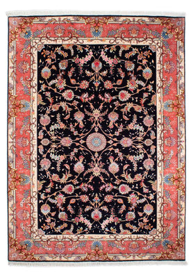 Alfombra Persa - Tabriz - Real - 238 x 172 cm - azul oscuro