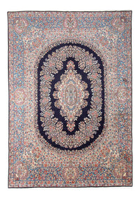 Alfombra persa - Real - 398 x 292 cm - azul oscuro