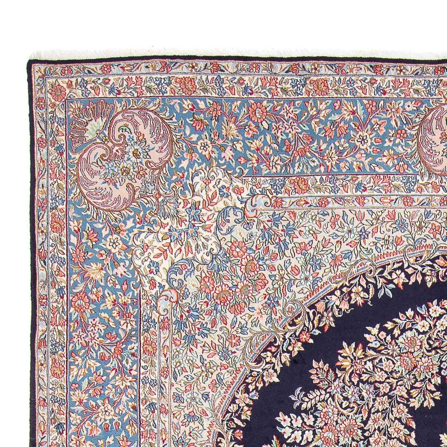 Alfombra persa - Real - 398 x 292 cm - azul oscuro