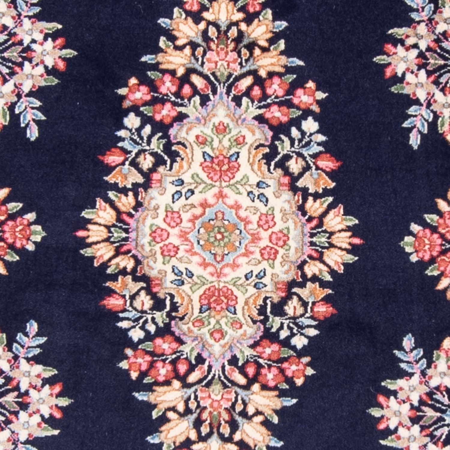 Alfombra de pasillo Alfombra persa - Real - 407 x 96 cm - azul oscuro