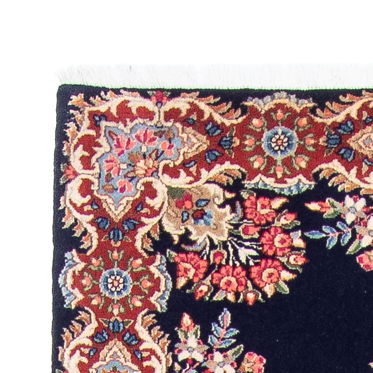 Alfombra de pasillo Alfombra persa - Real - 407 x 96 cm - azul oscuro