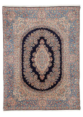 Alfombra persa - Real - 400 x 294 cm - azul oscuro