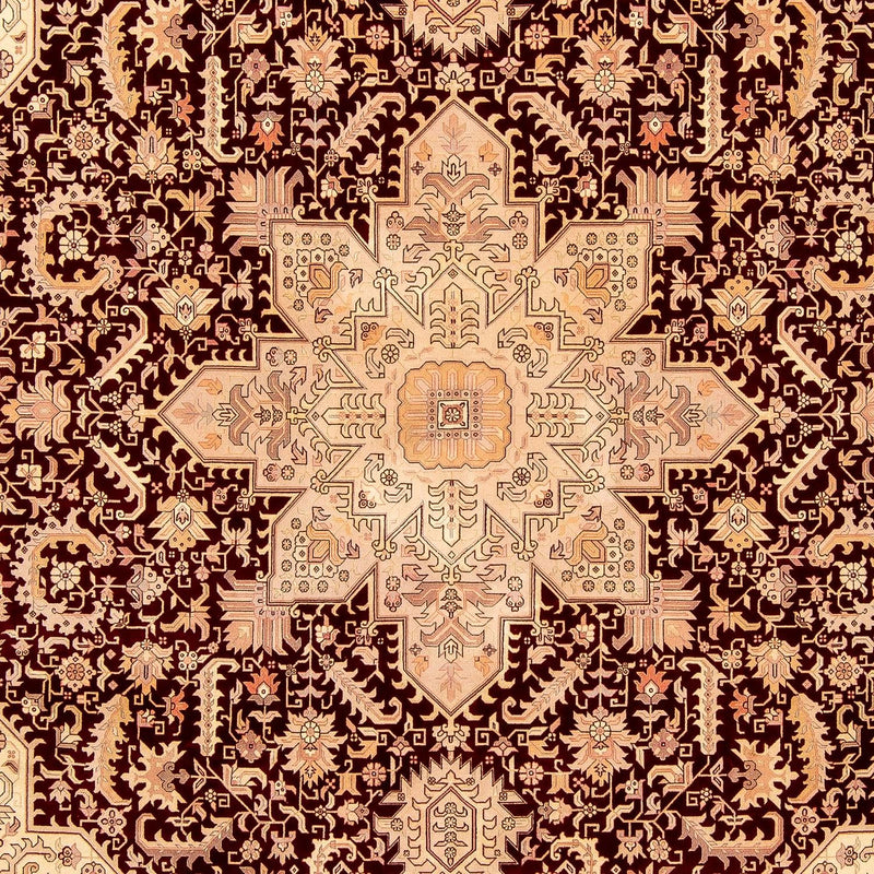 Alfombra Persa - Tabriz - Real - 356 x 250 cm - marrón claro