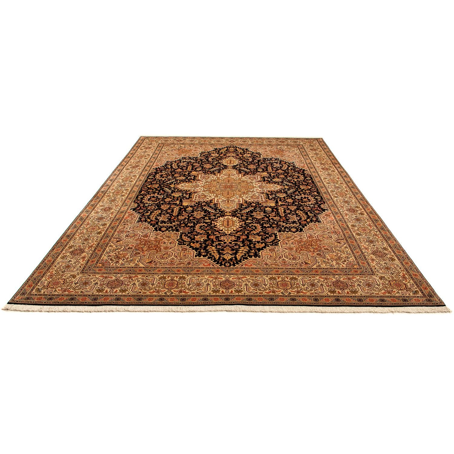 Alfombra Persa - Tabriz - Real - 360 x 254 cm - marrón claro