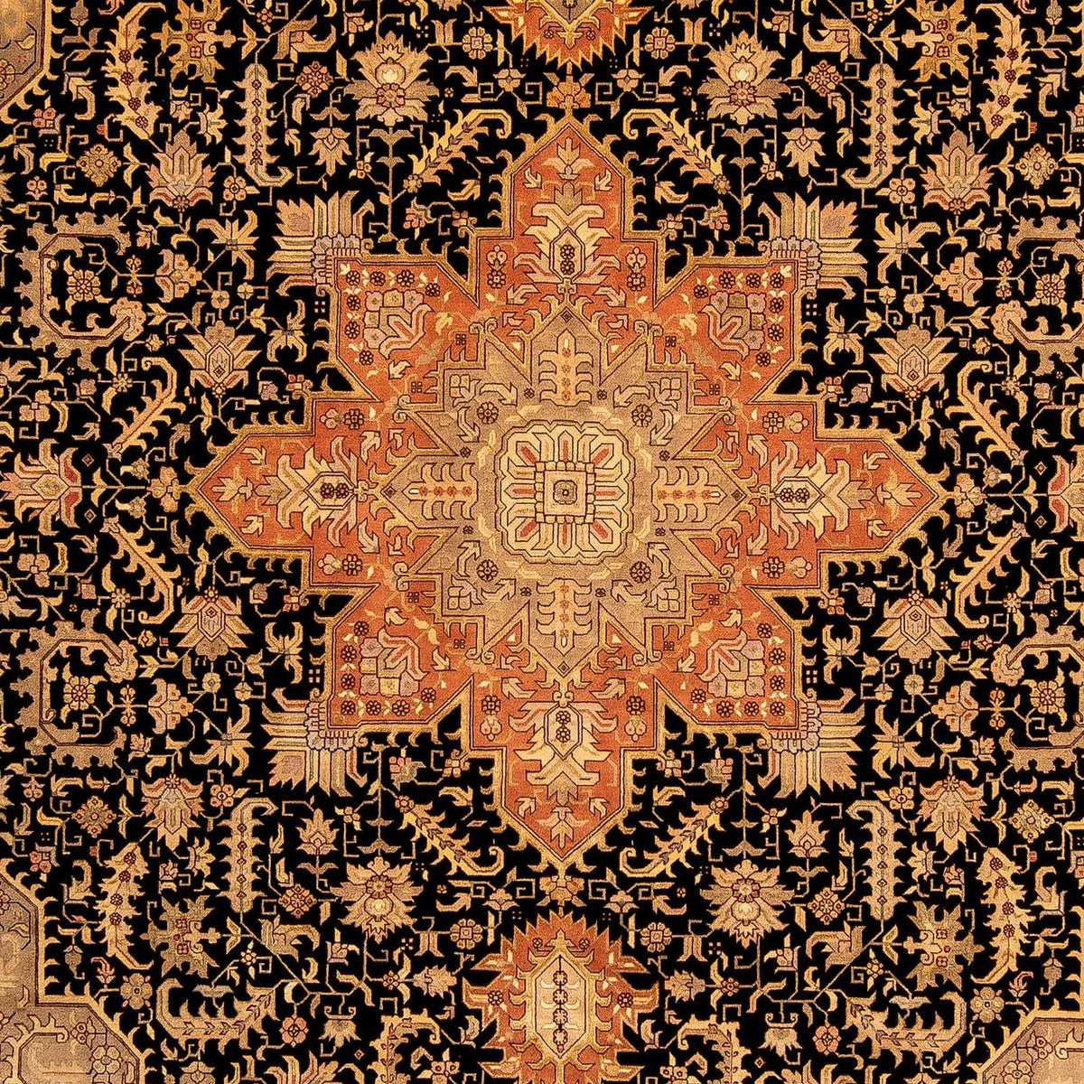 Alfombra Persa - Tabriz - Real - 348 x 248 cm - marrón claro