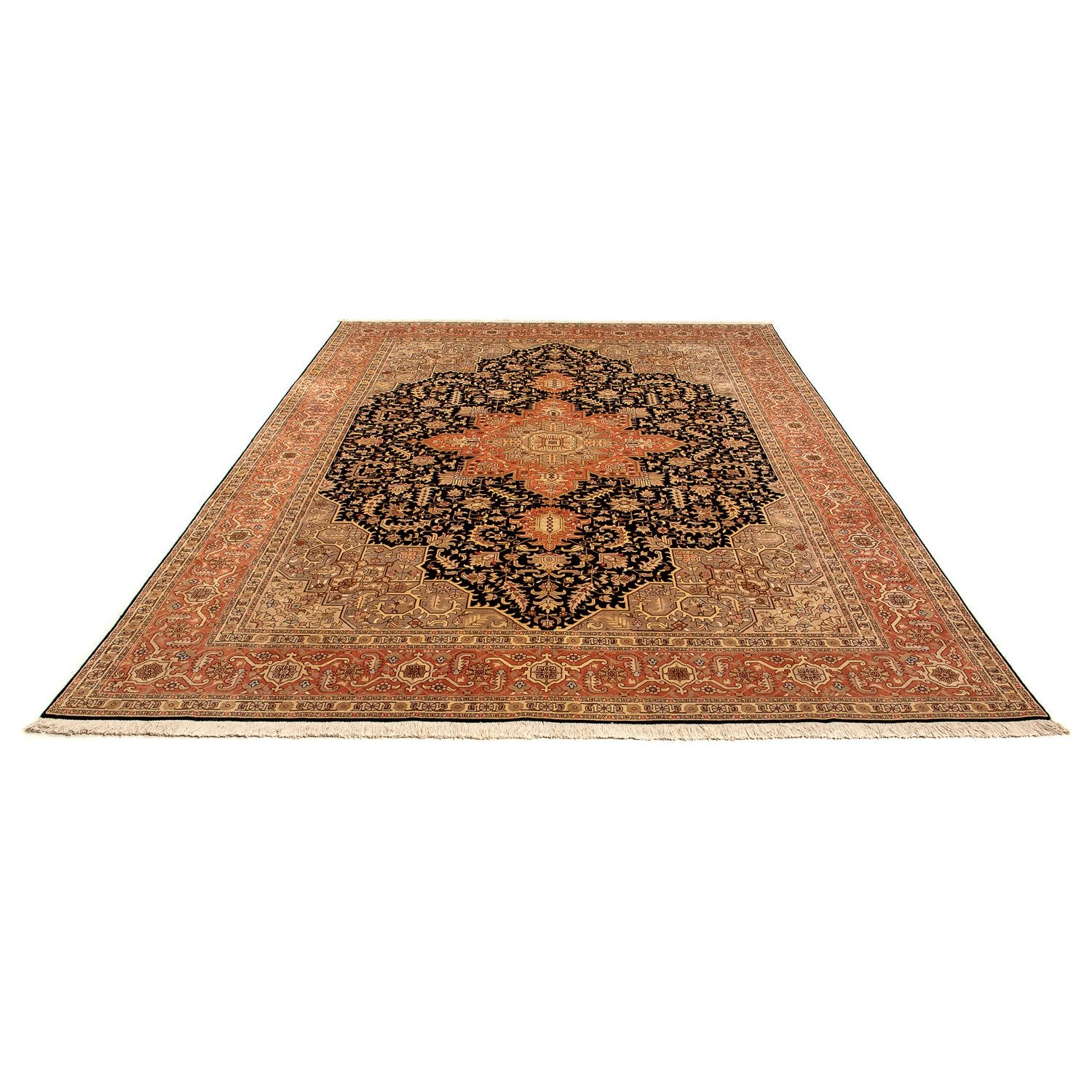Alfombra Persa - Tabriz - Real - 348 x 248 cm - marrón claro