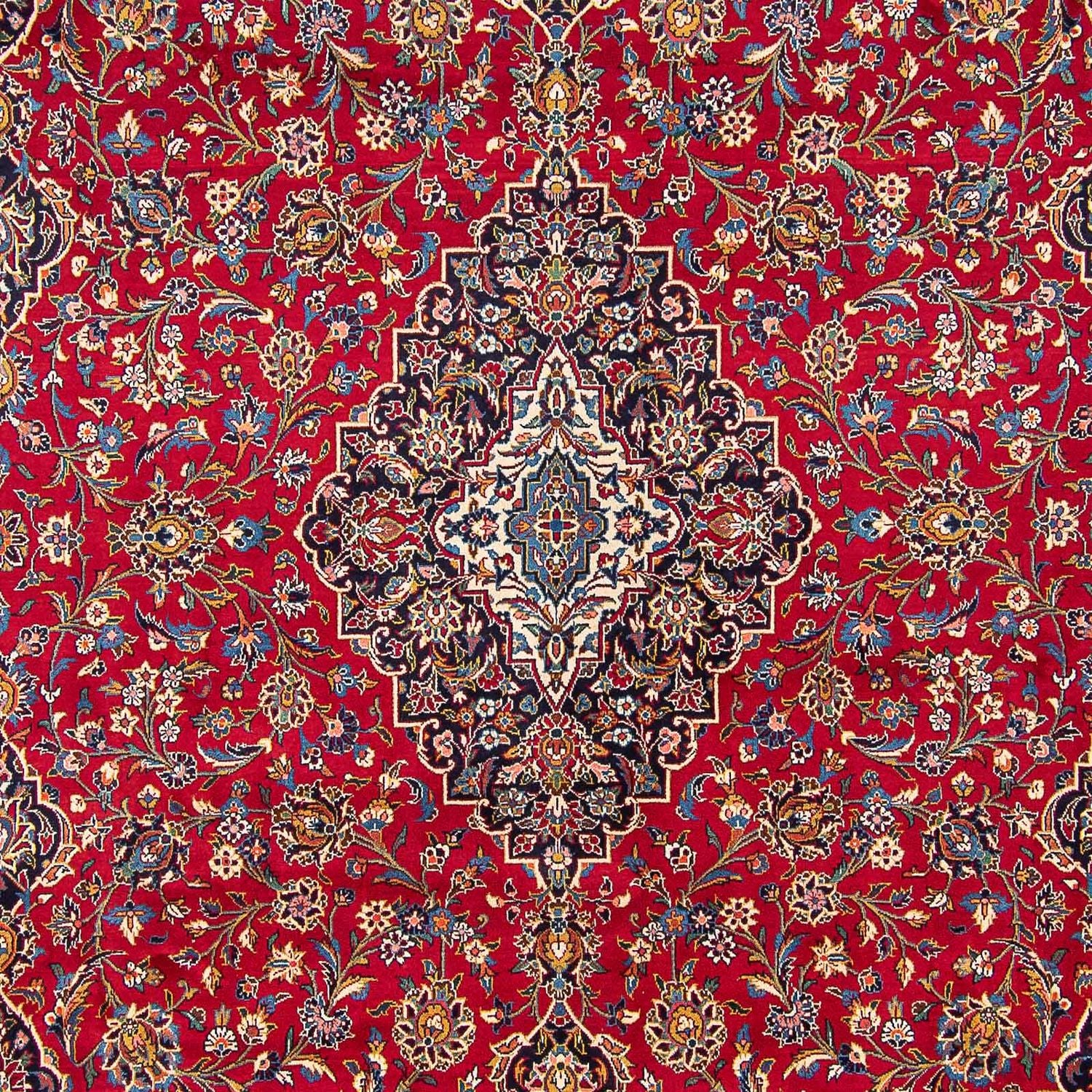 Alfombra persa - Keshan - 417 x 308 cm - rojo