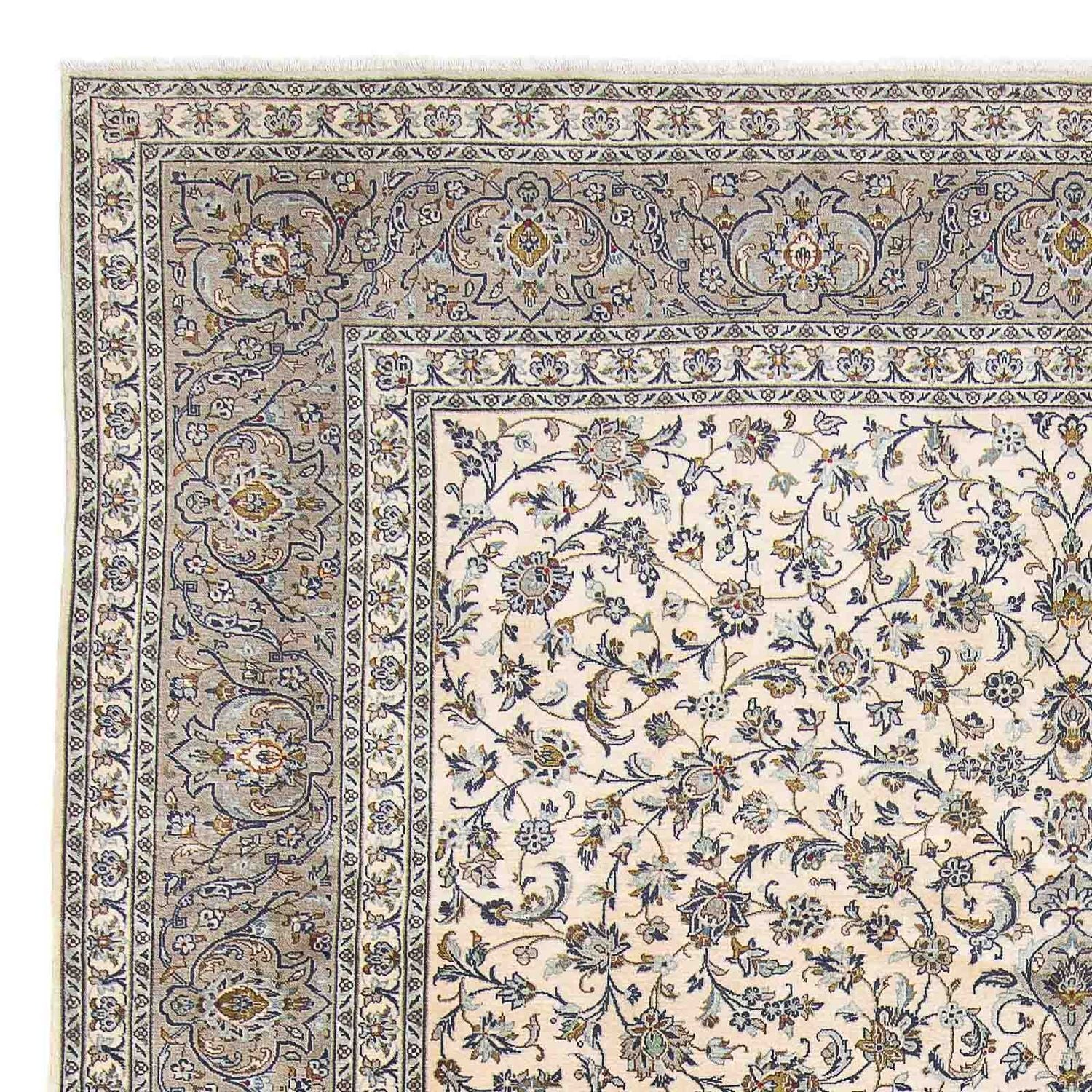 Alfombra persa - Keshan - 400 x 300 cm - beige