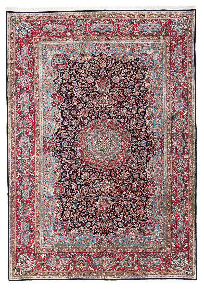 Alfombra persa - Real - 405 x 295 cm - azul oscuro
