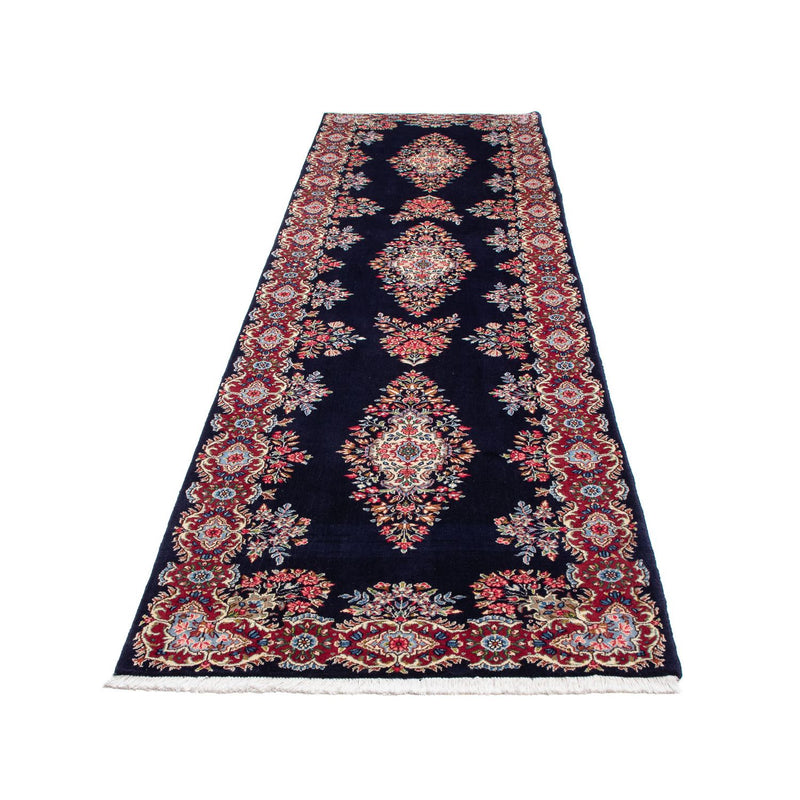 Alfombra de pasillo Alfombra persa - Real - 370 x 98 cm - azul oscuro