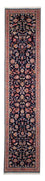 Alfombra de pasillo Alfombra Persa - Tabriz - Real - 298 x 65 cm - azul oscuro