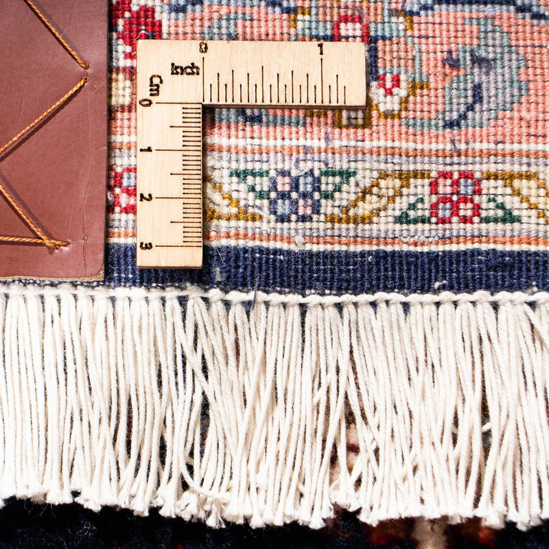 Alfombra de pasillo Alfombra Persa - Tabriz - Real - 298 x 65 cm - azul oscuro