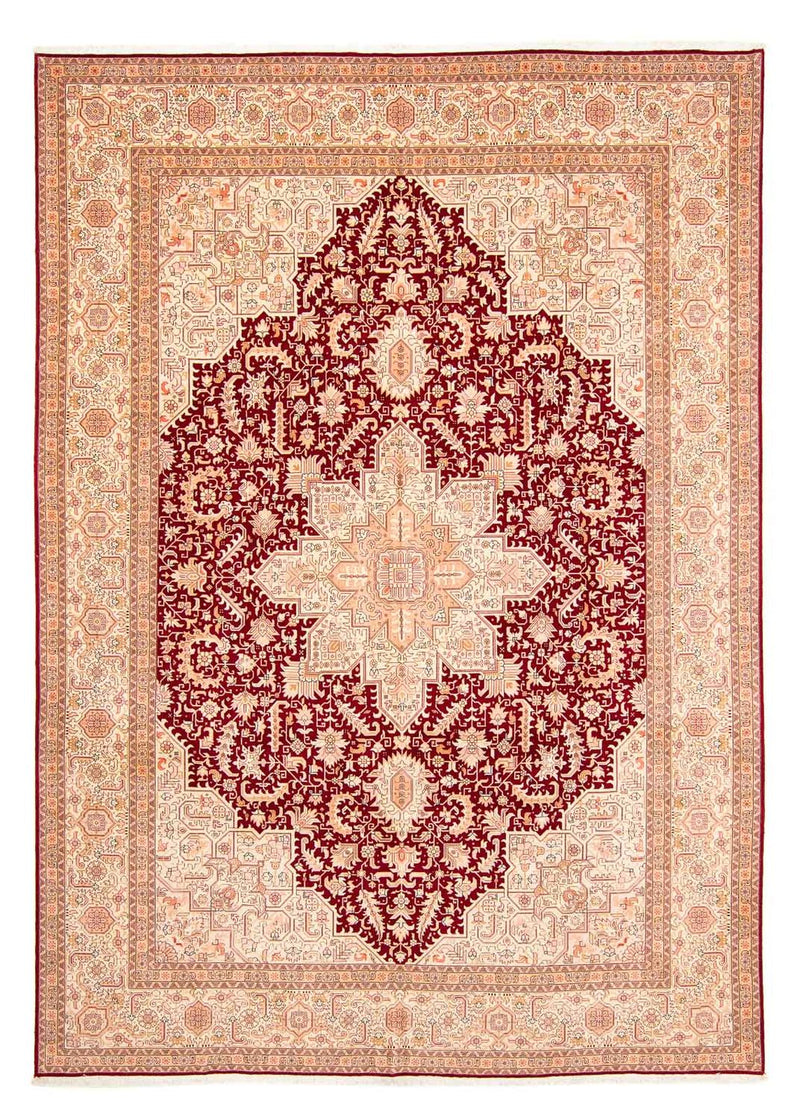 Alfombra Persa - Tabriz - Real - 400 x 298 cm - rojo oscuro