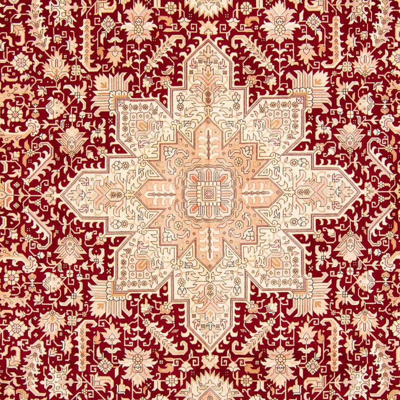 Alfombra Persa - Tabriz - Real - 400 x 298 cm - rojo oscuro