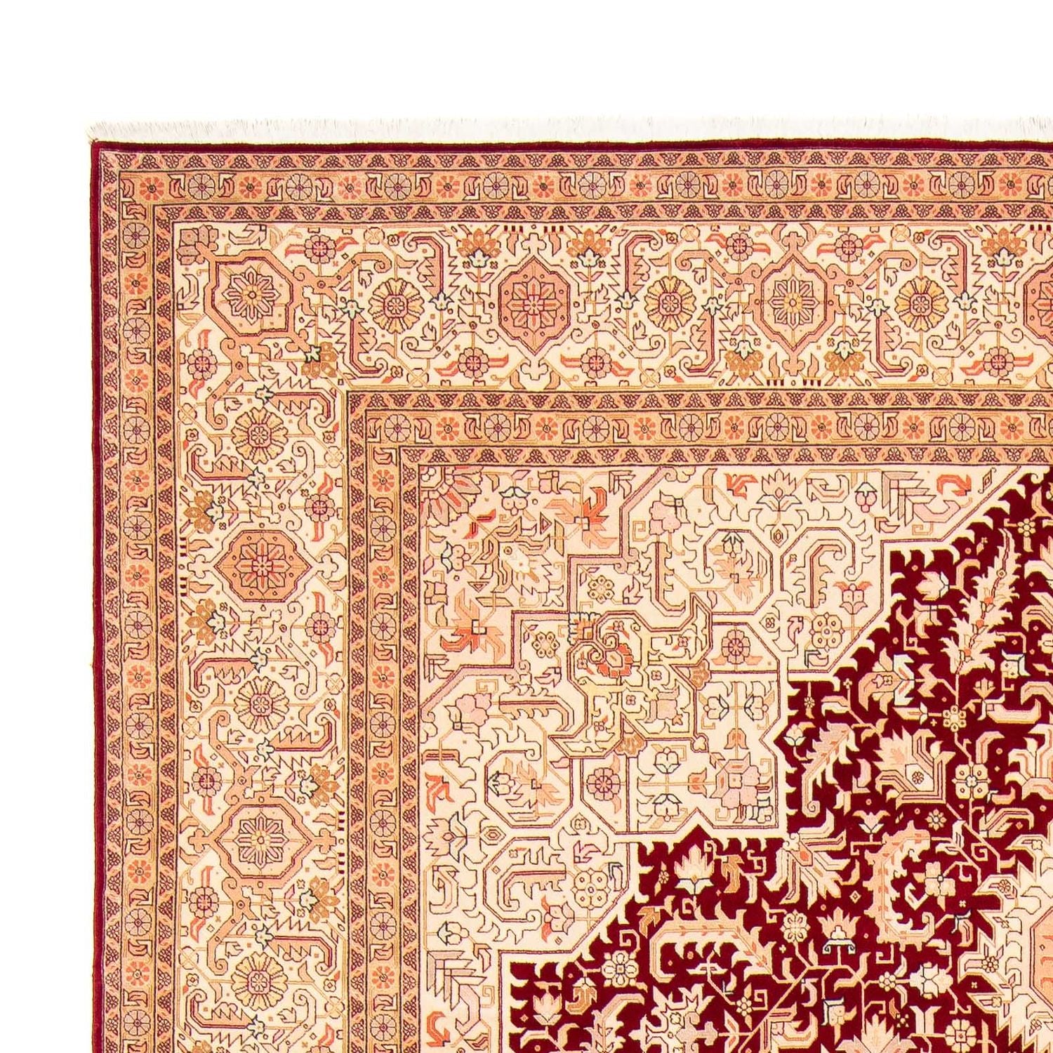 Alfombra Persa - Tabriz - Real - 400 x 298 cm - rojo oscuro