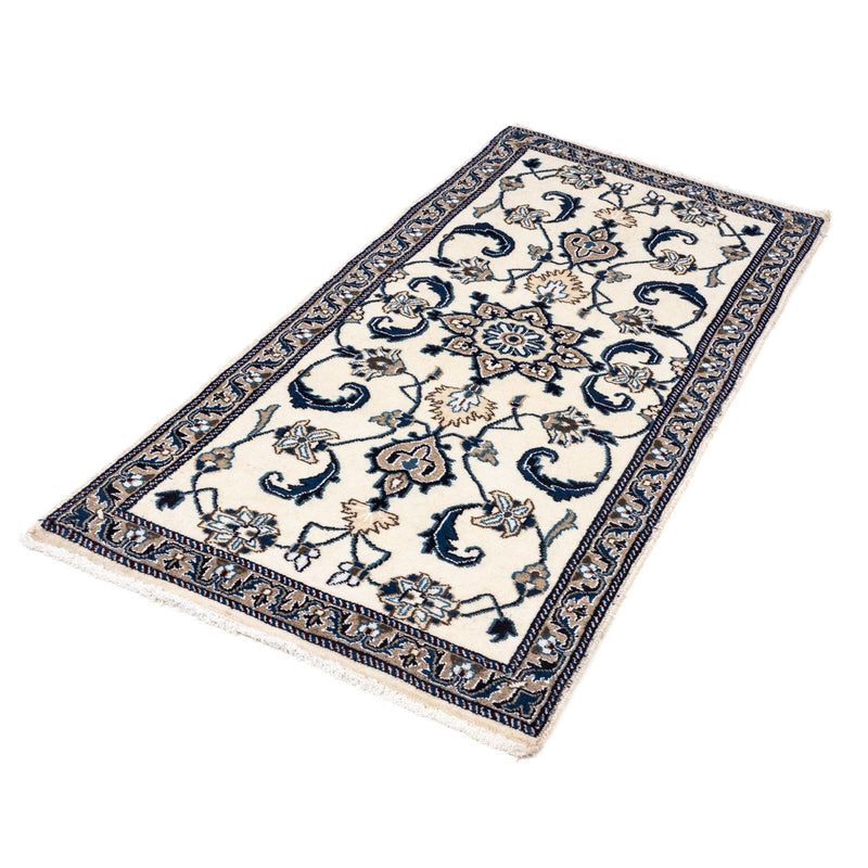 Alfombra persa - Nain - 142 x 68 cm - beige