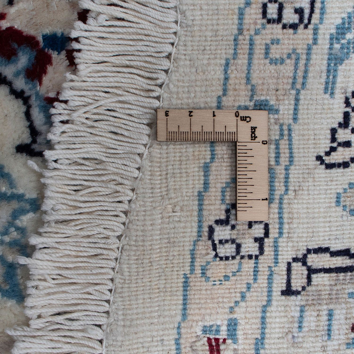 Alfombra persa - Nain redondo  - 300 x 300 cm - rojo oscuro