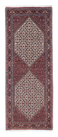 Alfombra de pasillo Alfombra persa - Bidjar - 214 x 83 cm - rojo claro