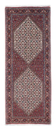 Alfombra de pasillo Alfombra persa - Bidjar - 214 x 83 cm - rojo claro