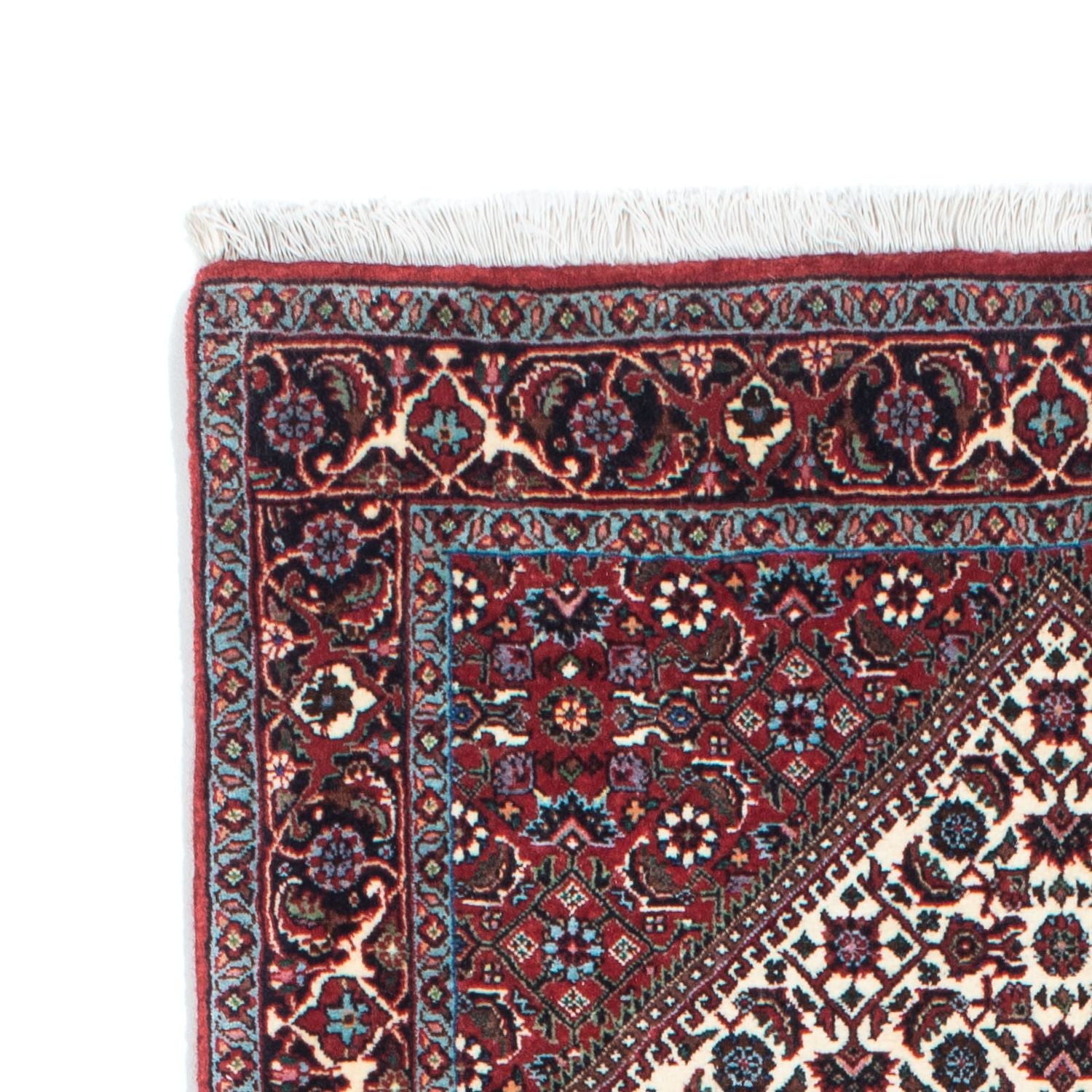 Alfombra de pasillo Alfombra persa - Bidjar - 214 x 83 cm - rojo claro