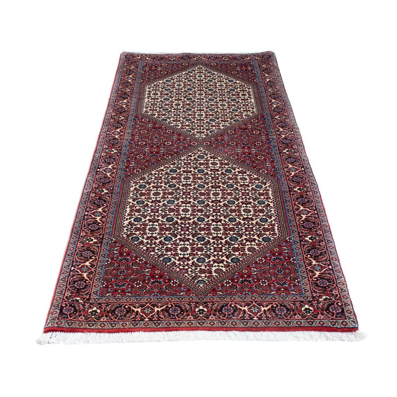 Alfombra de pasillo Alfombra persa - Bidjar - 214 x 83 cm - rojo claro