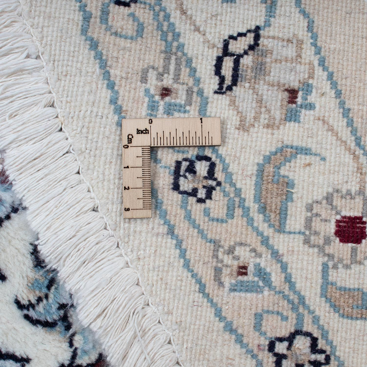 Alfombra persa - Nain redondo  - 310 x 310 cm - rojo oscuro